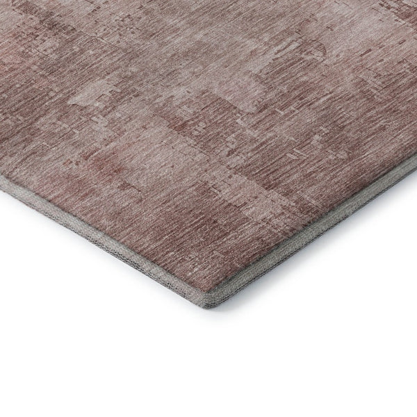 HomeRoots 5' X 8' Blush & Mauve Abstract Washable Area Rug – Kid & Pet Friendly with UV Protection & Non-Slip Backing 696058