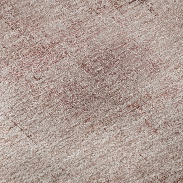 HomeRoots 5' X 8' Blush & Mauve Abstract Washable Area Rug – Kid & Pet Friendly with UV Protection & Non-Slip Backing 696058