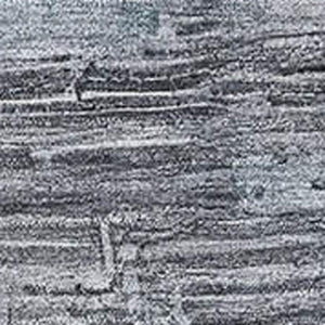 HomeRoots 5' Gray and Blue Abstract Washable Area Rug - Durable, Stain-Resistant, UV-Protected for Homes 696070