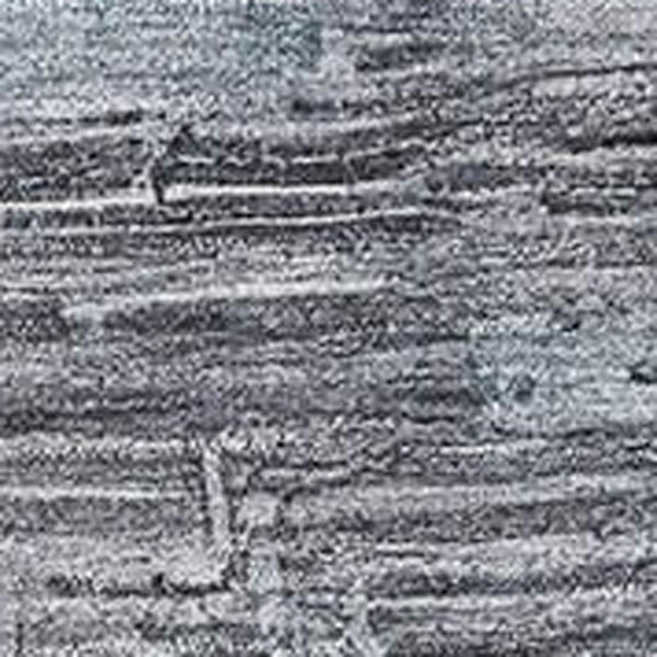 HomeRoots 5' Gray and Blue Abstract Washable Area Rug - Durable, Stain-Resistant, UV-Protected for Homes 696070