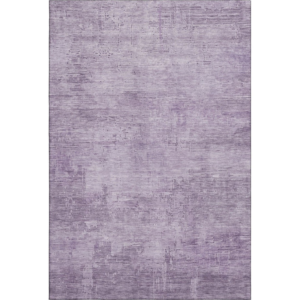 HomeRoots 5' X 8' Modern Lavender & Purple Abstract Washable Area Rug with UV Protection for Family Homes 696076
