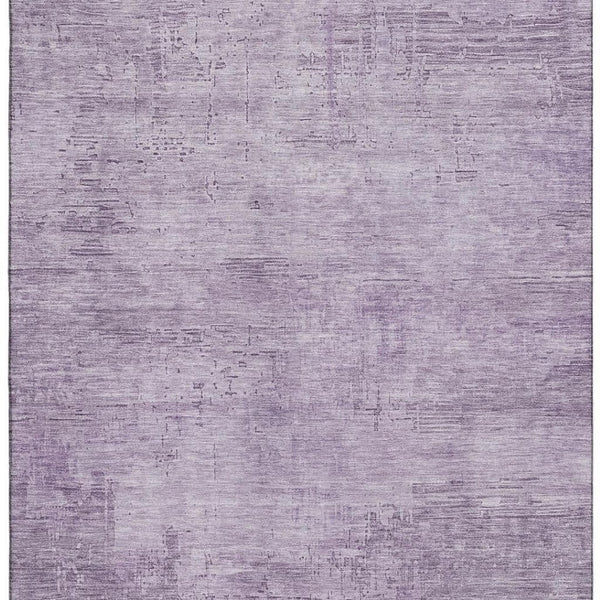 HomeRoots 8' X 10' Abstract Lavender and Purple Area Rug - Washable, UV Protected, Stain Resistant Comfort 696078