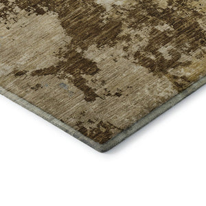 HomeRoots 5' X 8' Modern Abstract Washable Area Rug - Durable, UV-Protected for High-Traffic Homes & Pets 696148