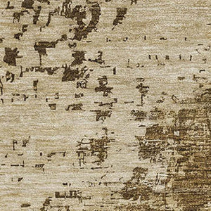 HomeRoots 9' X 12' Stylish Washable Area Rug in Brown, Beige & Gray - UV Protected for High-Traffic Spaces 696151