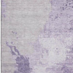 HomeRoots 5' X 8' Abstract Area Rug in Plum & Lavender - Washable, UV-Protected, Stylish for Kids & Pets! 696160
