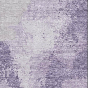 HomeRoots 8' X 10' Stylish Plum & Lavender Abstract Washable Area Rug with UV Protection for Busy Homes 696162