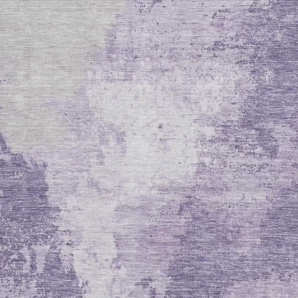 HomeRoots 10' X 14' Plum & Lavender Abstract Area Rug - Washable, UV-Protected, Stain-Resistant for Family Spaces 696164