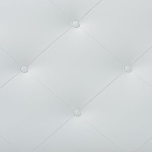 Baxton Studio Baxton Modern Twin Upholstered Headboard with Button-Tufted Design for Chic Bedroom Makeover Baltimore White BBT6431-White-Twin HB