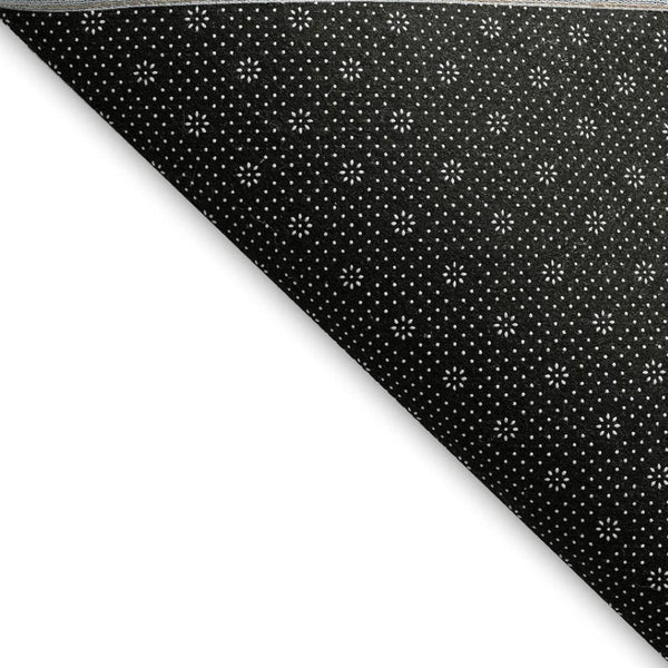 HomeRoots 5' X 8' Stylish Green Gray Gold Striped Washable Area Rug - UV Protected & Stain Resistant Design 696208