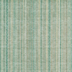 HomeRoots 8' Coastal Striped Washable Area Rug in Aqua, Beige & Teal with UV Protection for High Traffic Rooms 696240