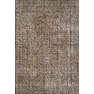 HomeRoots 10' X 14' Brown And Taupe Abstract Washable Area Rug - Durable, UV-Protected, Stain-Resistant Design 696260