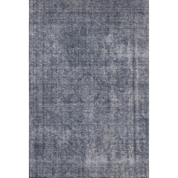 HomeRoots 8' X 10' Blue and Gray Abstract Washable Area Rug - UV Resistant, Soft, Stylish, and Durable Comfort 696264