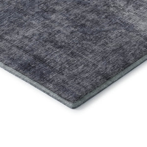 HomeRoots 10' Blue and Gray Abstract Washable Area Rug - UV Protected, Stain-Resistant, Durable & Stylish! 696266