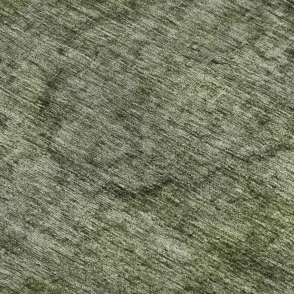 HomeRoots 5' X 8' Green and Silver Abstract Area Rug - Washable, UV Protected, Durable for Busy Households 696268