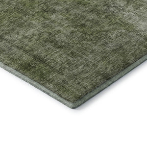 HomeRoots 10' X 14' Green and Silver Abstract Area Rug – Washable, UV Protected, and Stain-Resistant Design 696272