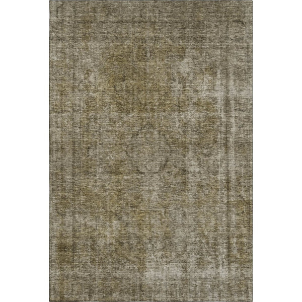 HomeRoots 8' X 10' Pewter and Silver Abstract Washable Area Rug – Stylish, Durable, UV-Protected for Homes 696276
