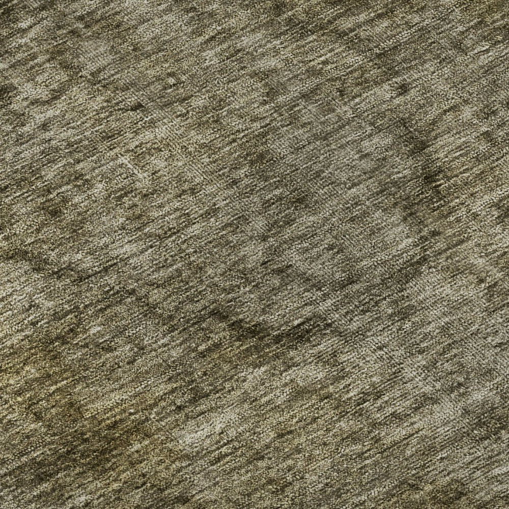 HomeRoots 9' X 12' Durable Pewter and Silver Abstract Area Rug - Stain-Resistant, UV-Protected, Easy-Care Design 696277