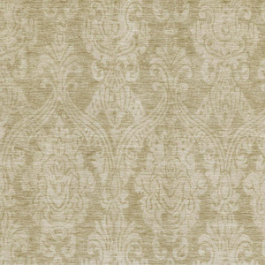 HomeRoots 5' X 8' Tan and Beige Damask Area Rug - Washable, UV-Protected, Stain-Resistant for Homes with Pets! 696376