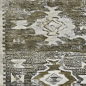 HomeRoots 10' Southwestern Washable Area Rug in Brown Taupe & Beige – UV Protected, Durable & Stylish Home Accent 696422
