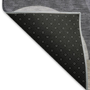 HomeRoots 8' X 10' Washable Geometric Area Rug in Purple, Gray & Beige - Durable, Stain-Resistant & UV Protected! 696576