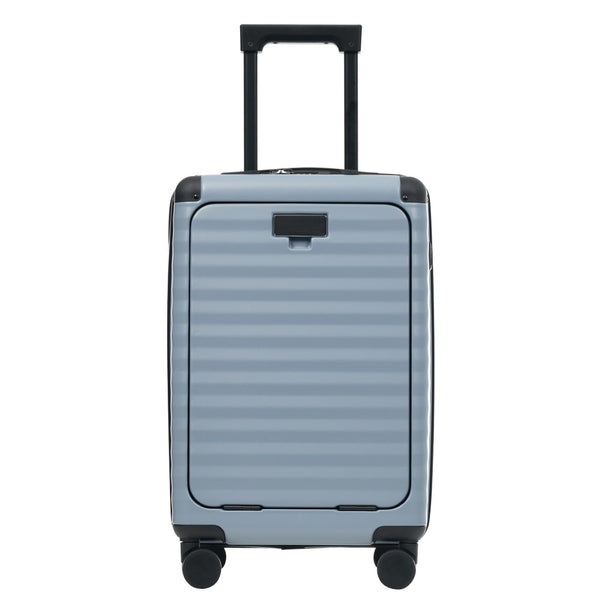 English Elm Luggage 5 Piece Abs Hardshell Travel Set with Usb Port Spinner Wheels and Tsa Lock Sky Blue N732P265290C