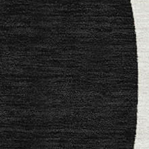HomeRoots 5' X 8' Ivory, Black & Beige Geometric Area Rug - Washable, UV-Protected, Non-Slip & Stain-Resistant 696652