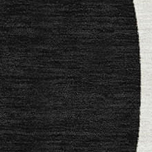 HomeRoots 5' X 8' Ivory, Black & Beige Geometric Area Rug - Washable, UV-Protected, Non-Slip & Stain-Resistant 696652