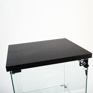 English Elm Tempered Glass Display Cabinet - Versatile Wine, Storage & File Cabinet With Led Light, Adjustable Feet W3155P268117-GIGA