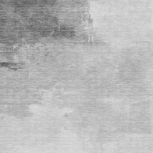 HomeRoots 10' X 14' Gray and Silver Abstract Washable Area Rug - Durable, Stain Resistant, UV Protected Design! 696692