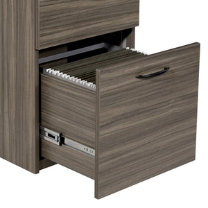 OSP Home Furnishings Napa Under Desk Pedestal with Two Box Drawers and Deep File Storage for Office 36"D NAP-265-URB