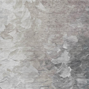 HomeRoots 9' X 12' Stylish Taupe Gray & Silver Abstract Area Rug - Washable, UV-Protected, Family-Friendly Design 696745