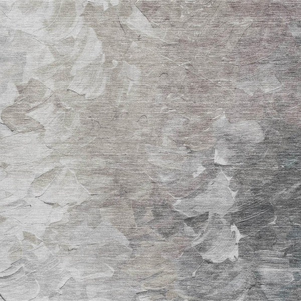 HomeRoots 9' X 12' Stylish Taupe Gray & Silver Abstract Area Rug - Washable, UV-Protected, Family-Friendly Design 696745