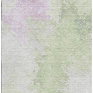 HomeRoots 9' X 12' Stylish Artichoke Green Abstract Area Rug - Washable, UV-Protected, and Kid-Friendly Design! 696751