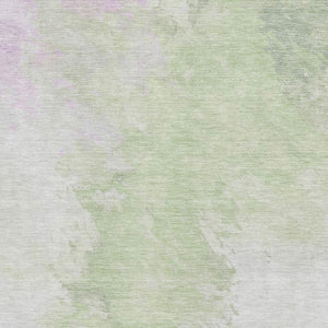 HomeRoots 10' X 14' Artichoke Green & Lavender Abstract Area Rug – Washable, UV-Protected, Durable Design! 696752