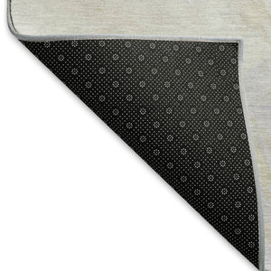 HomeRoots 10' X 14' Beige and Ivory Abstract Area Rug - Durable, Washable, UV Protected for Stylish Living Spaces 696758