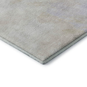 HomeRoots 10' X 14' Beige and Ivory Abstract Area Rug - Durable, Washable, UV Protected for Stylish Living Spaces 696758