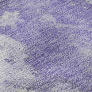 HomeRoots 8' X 10' Soft Abstract Lavender and Mint Area Rug - Washable, UV Protected, Ideal for Busy Homes! 696774