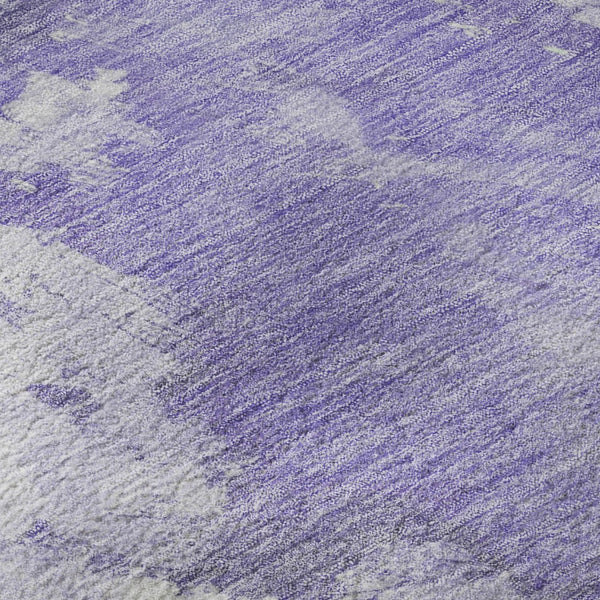 HomeRoots 8' X 10' Soft Abstract Lavender and Mint Area Rug - Washable, UV Protected, Ideal for Busy Homes! 696774