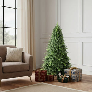HomeRoots 5' Full Lifelike Spruce Christmas Tree - Easy Assembly, 967 Branch Tips for Stunning Holiday Décor 696941