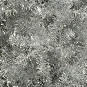 HomeRoots 4' Silver Pre-Lit Frosted Spruce Christmas Tree - Elegant, Compact Design for Festive Holiday Cheer! 696954