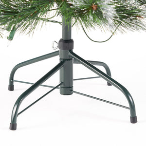 HomeRoots 4.5' Pre Lit Full Spruce Christmas Tree - Effortlessly Elegant, Compact Holiday Decor with Pinecones 696960