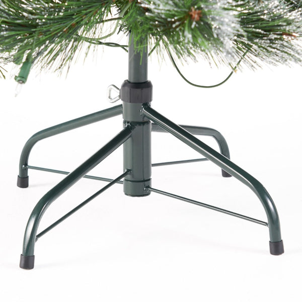 HomeRoots 4.5' Pre Lit Full Spruce Christmas Tree - Effortlessly Elegant, Compact Holiday Decor with Pinecones 696960