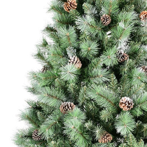 HomeRoots 5' Full Pine Christmas Tree with Realistic Pinecones for Easy Setup and Year-Round Festive Charm 60 696967