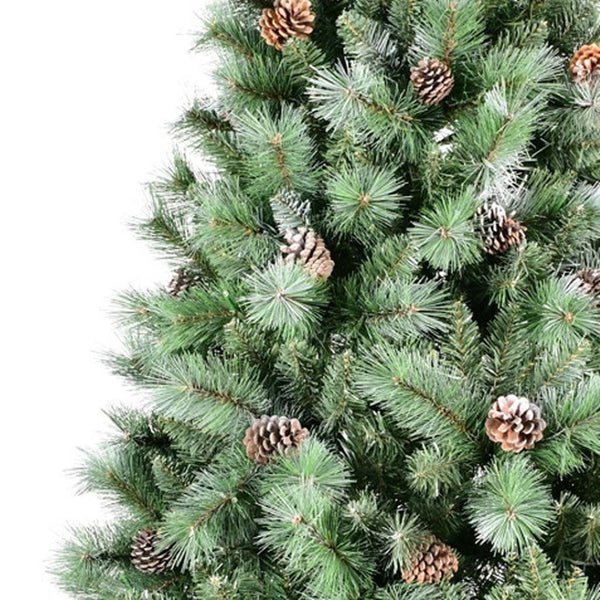 HomeRoots 5' Full Pine Christmas Tree with Realistic Pinecones for Easy Setup and Year-Round Festive Charm 60 696967