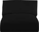 Ease Black Polyester Fabric Armless 696Black-Armless Meridian Furniture