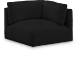 Ease Black Polyester Fabric Corner 696Black-Corner Meridian Furniture