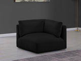 Ease Black Polyester Fabric Corner 696Black-Corner Meridian Furniture