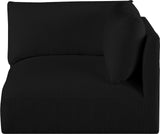 Ease Black Polyester Fabric Corner 696Black-Corner Meridian Furniture