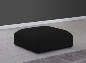 Ease Black Polyester Fabric Ottoman 696Black-Ott Meridian Furniture