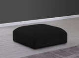 Ease Black Polyester Fabric Ottoman 696Black-Ott Meridian Furniture